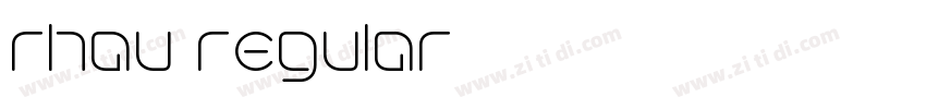 rhau regular字体转换